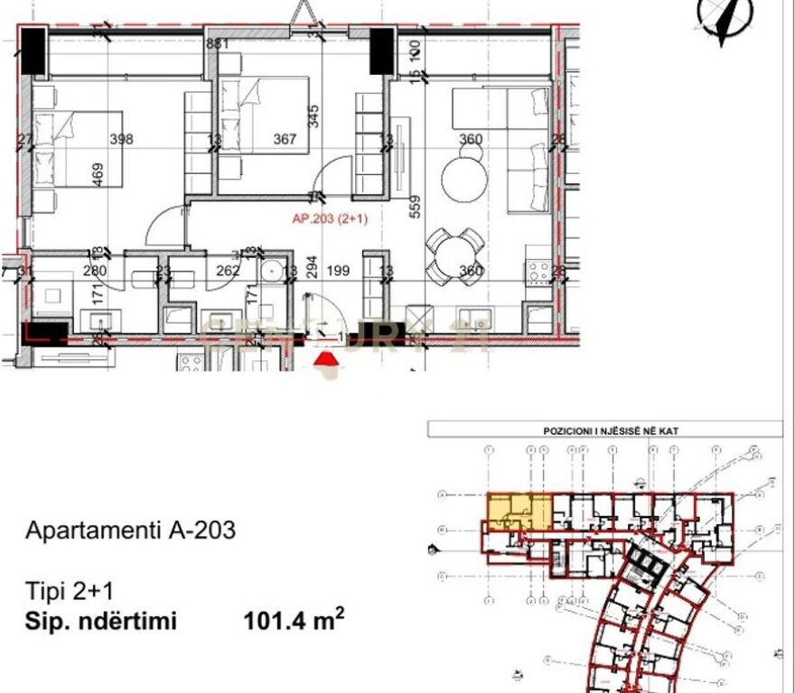 VIA BARDHYL – VENDITA APPARTAMENTO 2+1+2