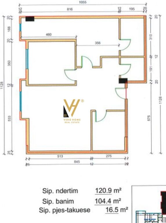 IN VENDITA APPARTAMENTO 3+1+2+BLK A KOMUNA E PARISIT 360.000 EURO