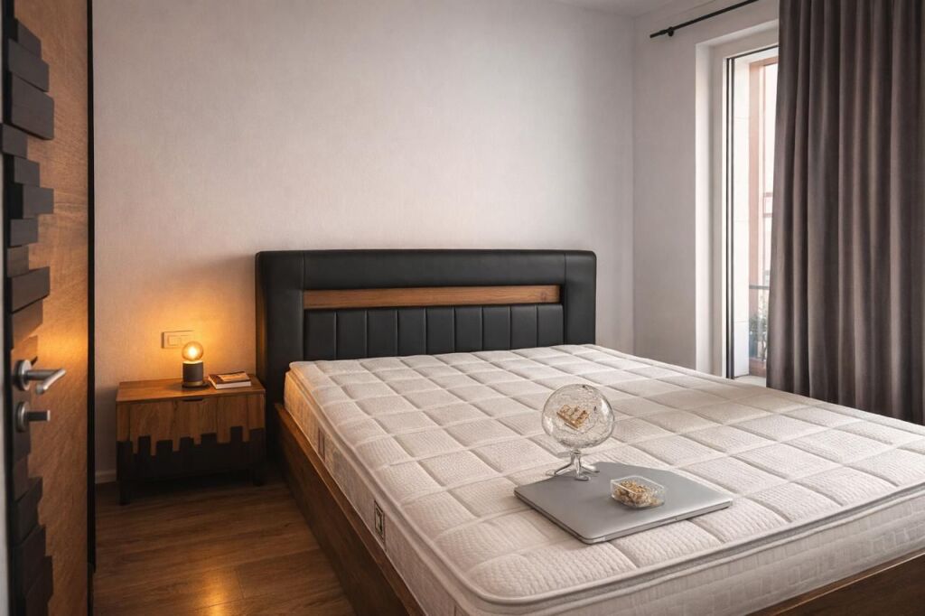 🏢In the Ali Demi area, Kadiu Residence offers for rent a 1+1 apartment, newly furnished. 42,000 Leke (Gross) 