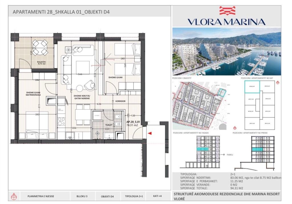 Vlora Marina Appartamenti in Vendita dalla Società!