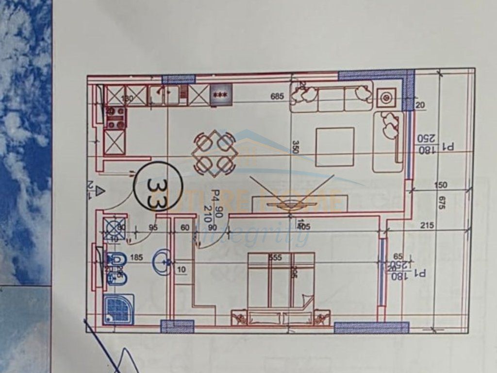 Shitet apartament 1+1 Space City Paskuqan