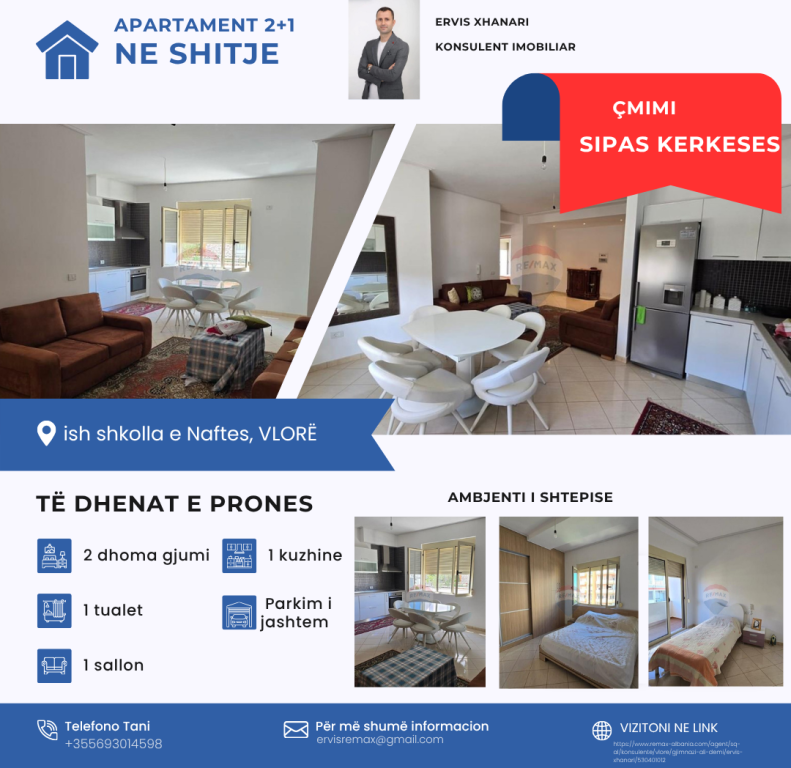 APPARTAMENTO 2+1 IN VENDITA, transbalcanico, Vlore
