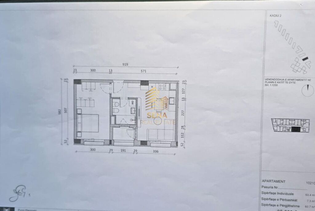 Shitet, Okazion Apartament 1+1+Blk, Ali Demi- Rezidenca Kadiu, 88.000 Euro