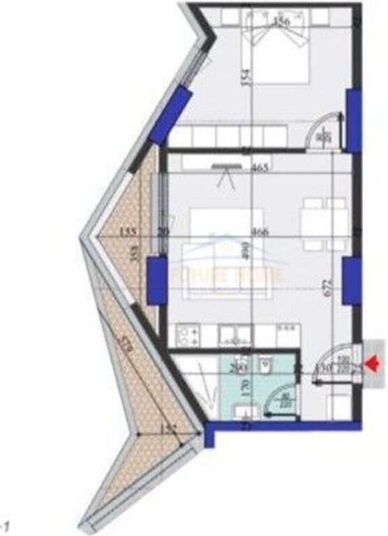 Appartamento 1+1 in vendita Colonnade Via Dritan Hoxha