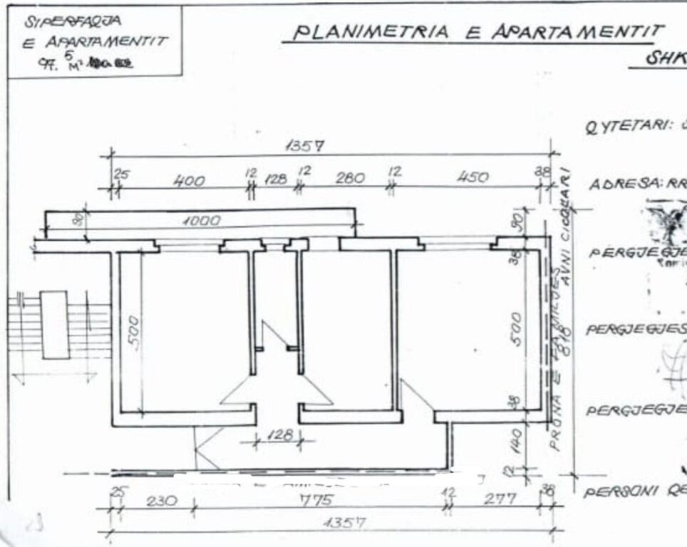 🏡 Shitet Apartament 2+1 në zonën e Bllokut – Rruga Moskat