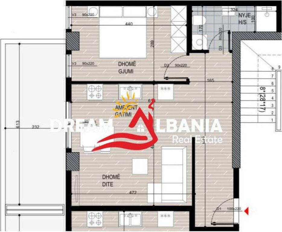 Apartament 1+1 Ne Shitje Te Fusha E Aviacionit (ID 41111144)