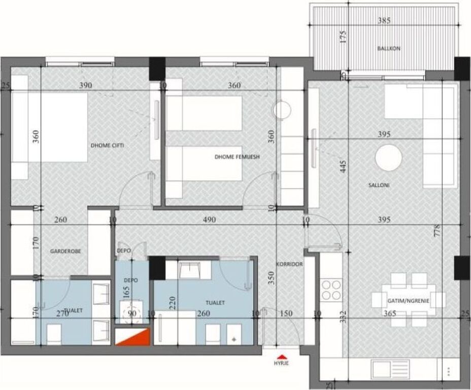 🏢Apartment 2+1 for sale at Diellon Residence 2 – Paskuqan🔥