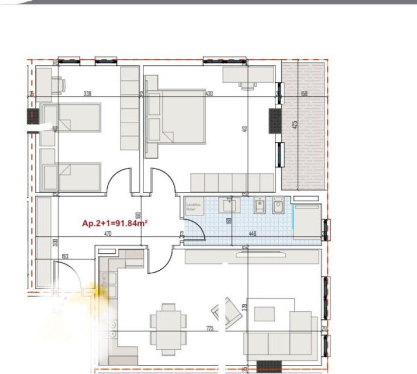 Apartment 2+1+2 + Parking Space for Sale MARA Residence Don bosko
