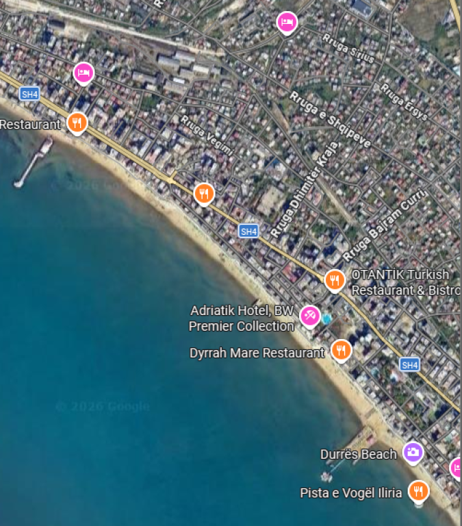 Appartamento 2+1 sulla Prima Linea con Vista Mare sulla Spiaggia, Durrës – 85 m² con Vista Panoramica