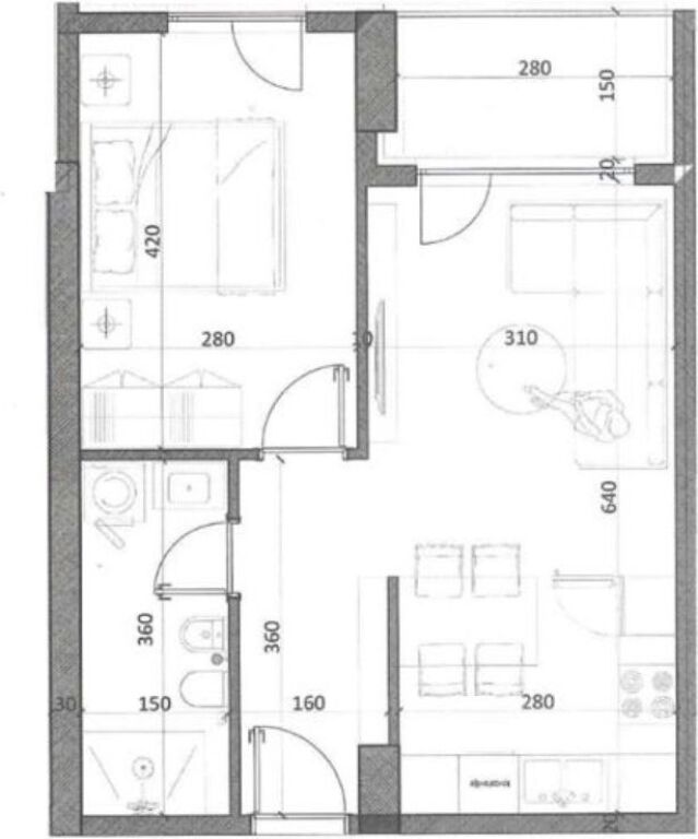 Shesim Apartament 1+1 Ekonomik - Kamëz, Venatino Residence 4