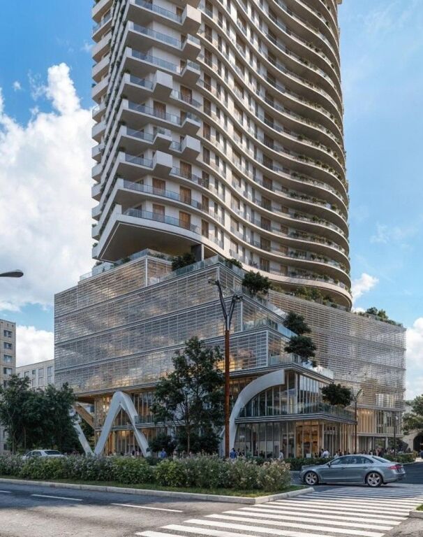 ▫️Apartment 1+1 for sale in one of the most prestigious towers in Tirana, part of The Fourty Four Tower.