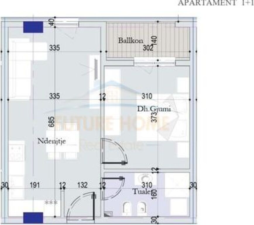 Shitet, Apartament 1+1, Tirana Entry 2, Tiranë.