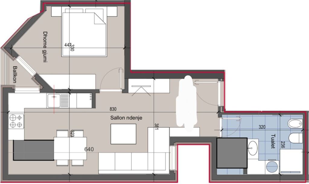 Apartament - Për SHITJE 2+1 - PRANE RINGUT
