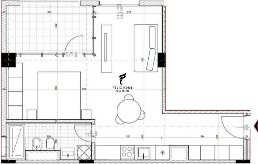 FOR SALE APARTMENT 1+1 ASTIR 9,000,000 LEKE FH-73603