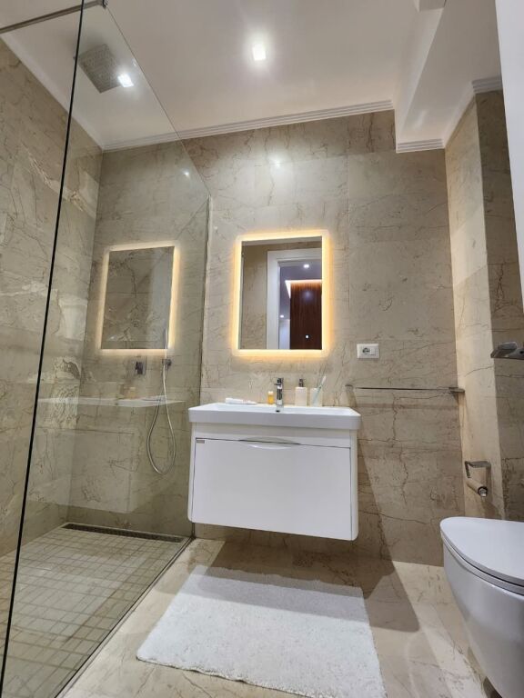 For Rent: Apartment 2+1+2 Bathrooms &amp; 3 Balconies (+1 Parking Space) 📍Liqeni i Thatë / Radisson (135m²) 🔥🔥 Super Modern | First Time for Rent ❤️ | €1,500/Month