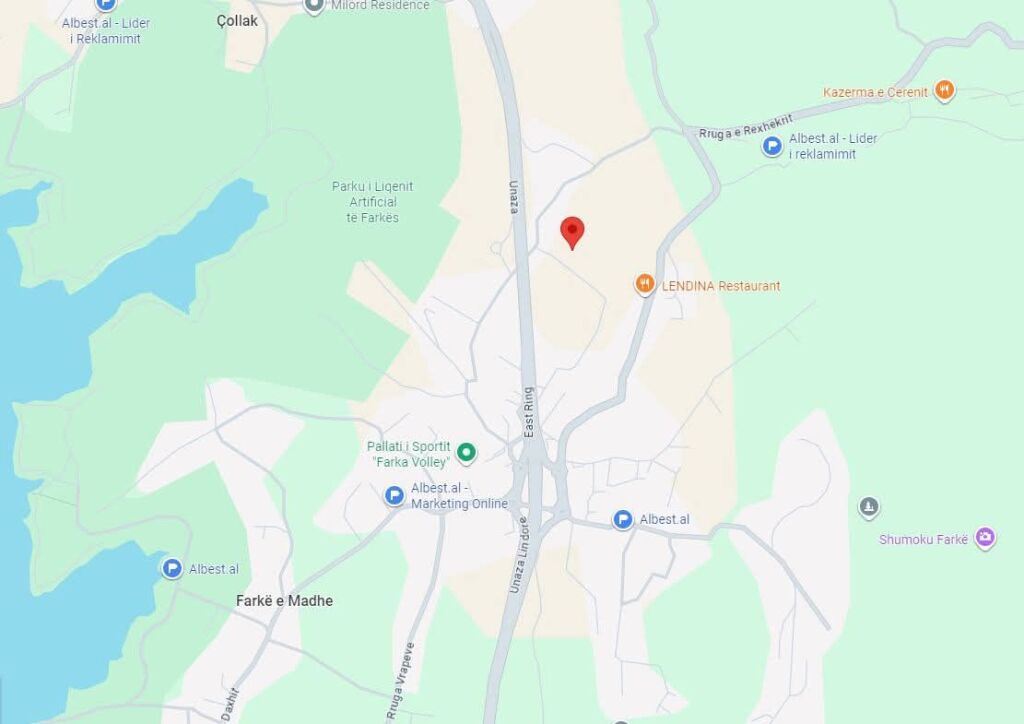 FARKE FOR SALE 1000 M LAND NEAR THE HIGHWAY - TIRANA