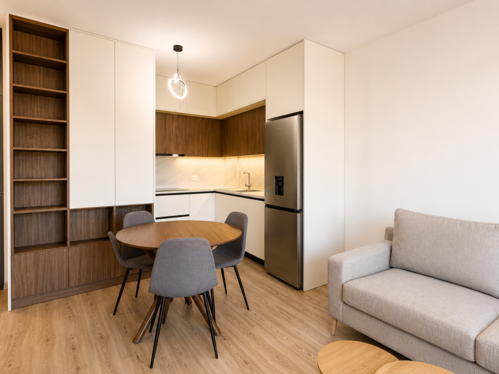 Tirane, affittasi appartamento 1+1+Balcone Piano 6, 60 m², 45.000 Lek (Accesso Tirana)