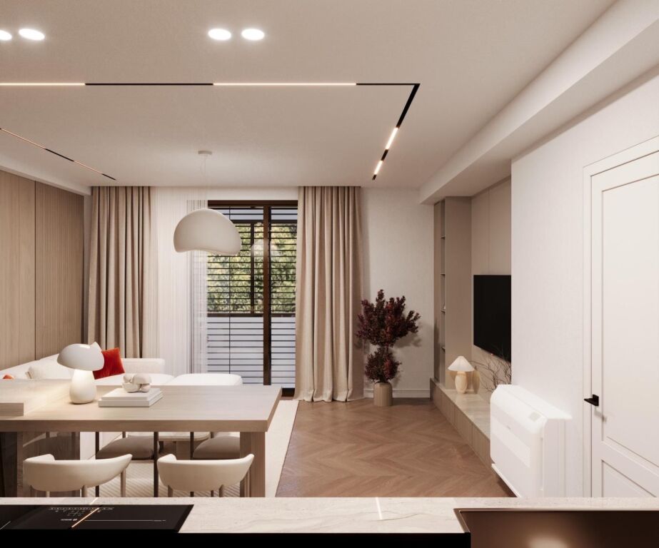 FOR SALE LUXURY EMPTY APARTMENT 2+1 FORMER EXHIBITION TIRANA