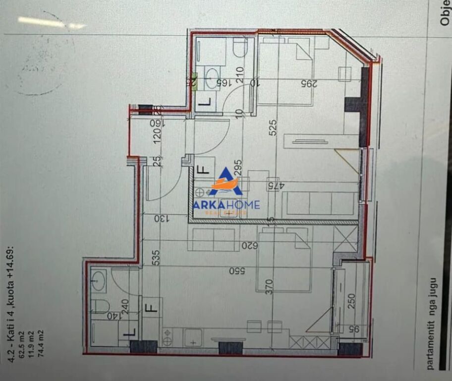 SHITET APARTAMENT 1+1+BALLKON "BULEVARDI I RI , RRUGA SIRI KODRA" 167400 EURO