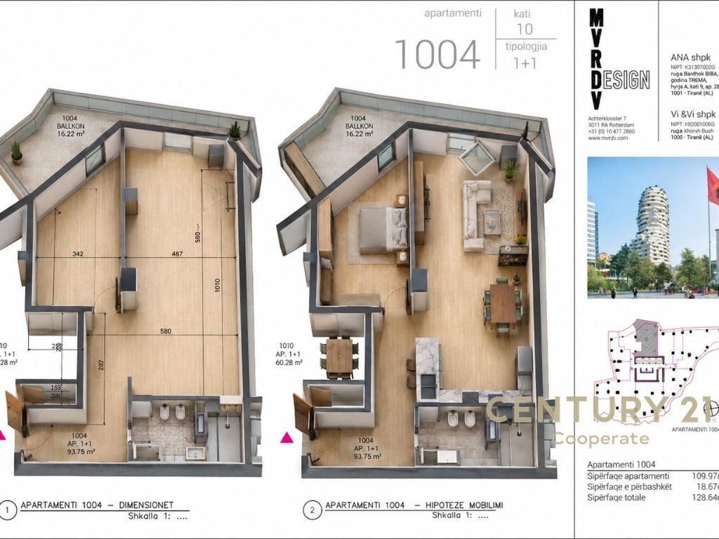 WE SELL 1+1 APARTMENT NEAR TIRANA ROCK