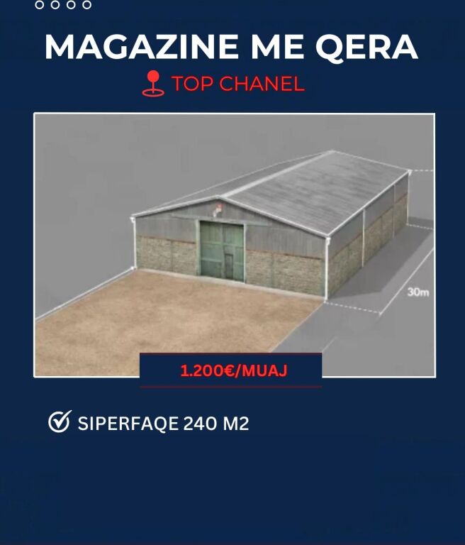 Warehouse 250m2 for rent