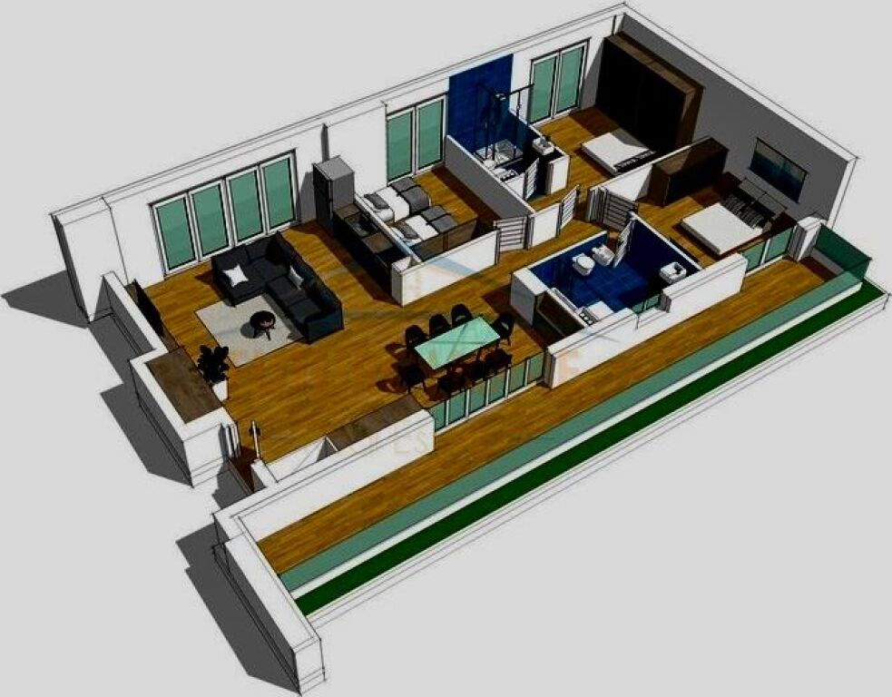 Qera, Apartament 3+1, Stacioni i Trenit