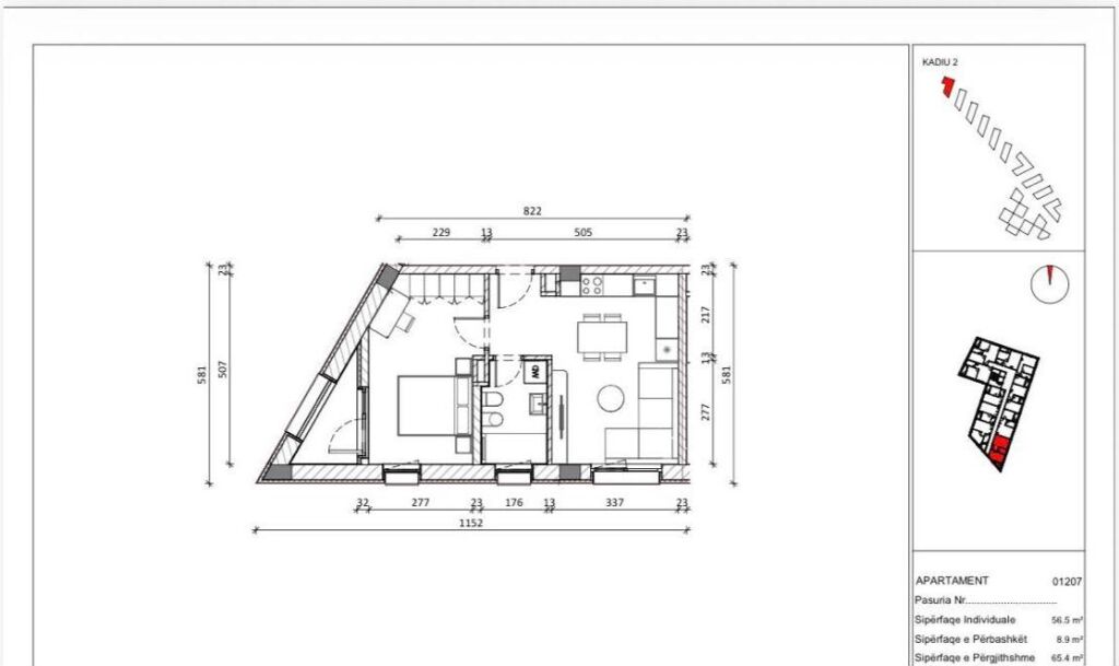 Shitje | Apartament 1 + 1 | Mangalem 21 | 108000 €