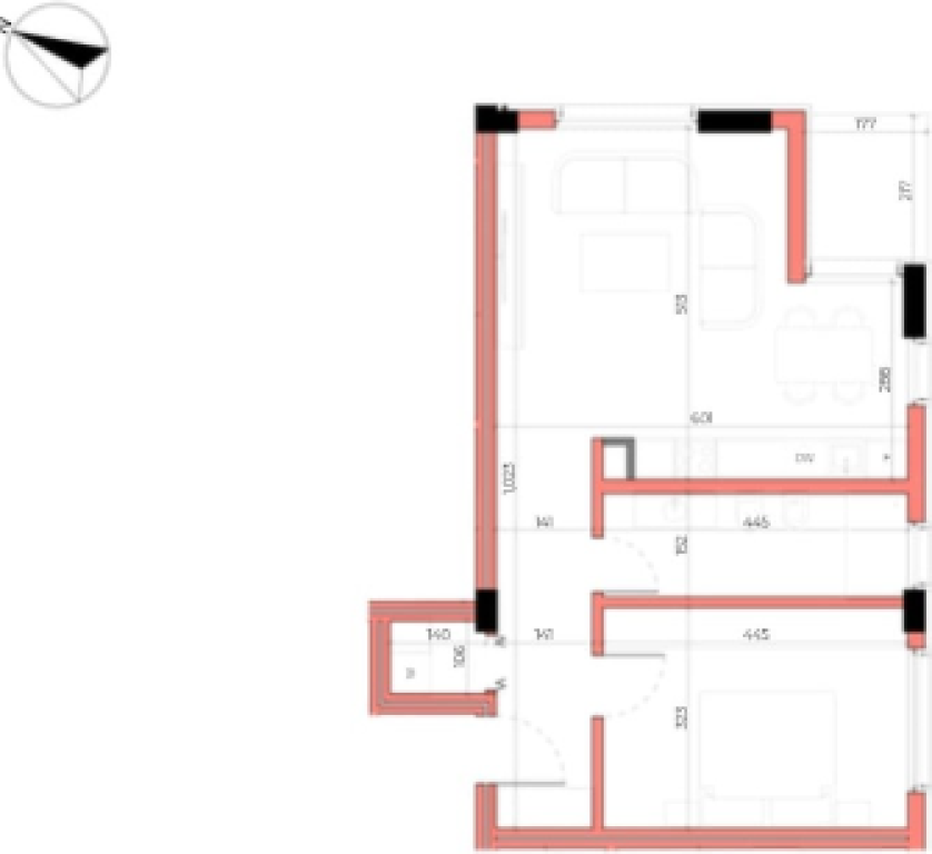 Shitet Apartament 1+1 – Maison de la Terre Residence