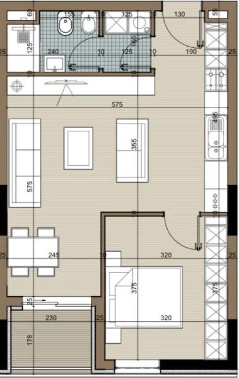 2 Apartamente 1+1 per shitje ne Kamez