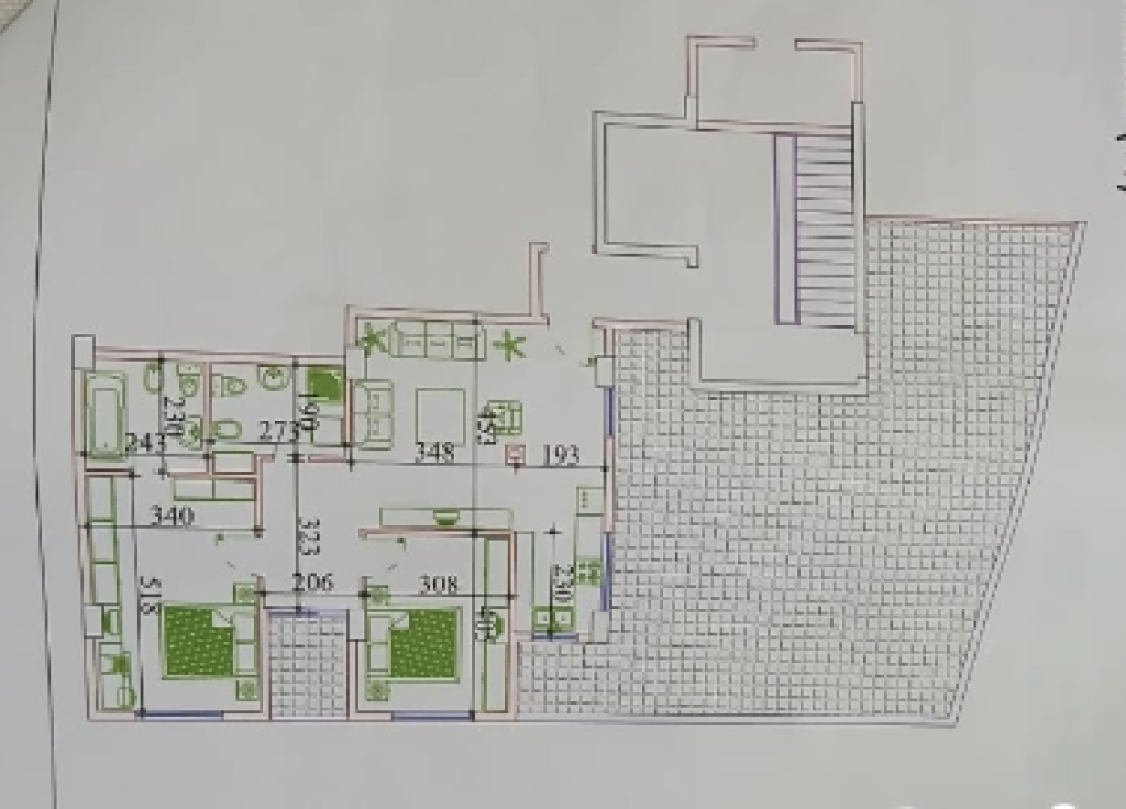 Apartment 2+1+2 with Large Veranda for Sale – Fratari Complex