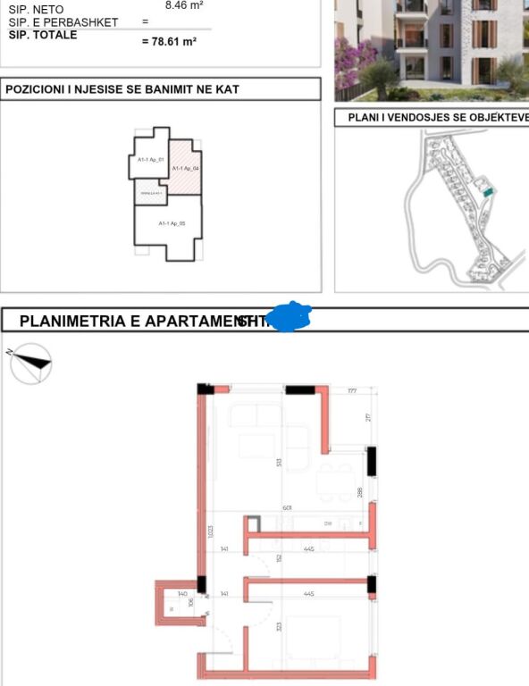 Apartament 1+1 në Maison de la Terre Residence, TEG