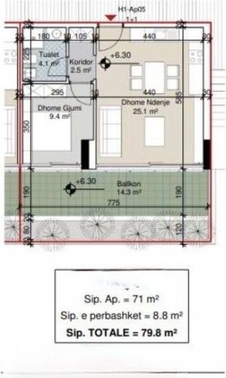 Apartment 1+1 for Sale in Porto Lalezi