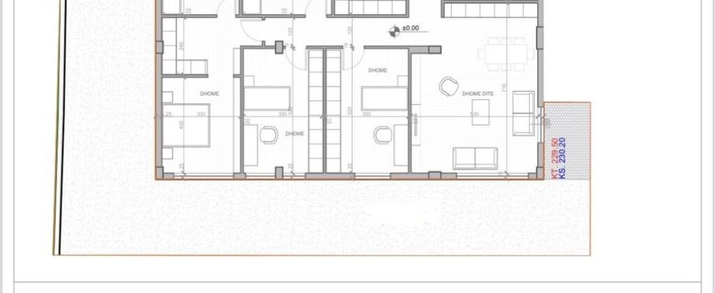 APPARTAMENTO 3+1+2 CON CORTILE IN VENDITA A LIQENI I FARKES 303,000 €