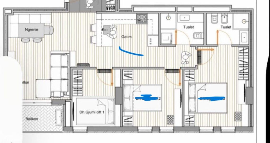 Apartament 3+1 ne shitje te universcity