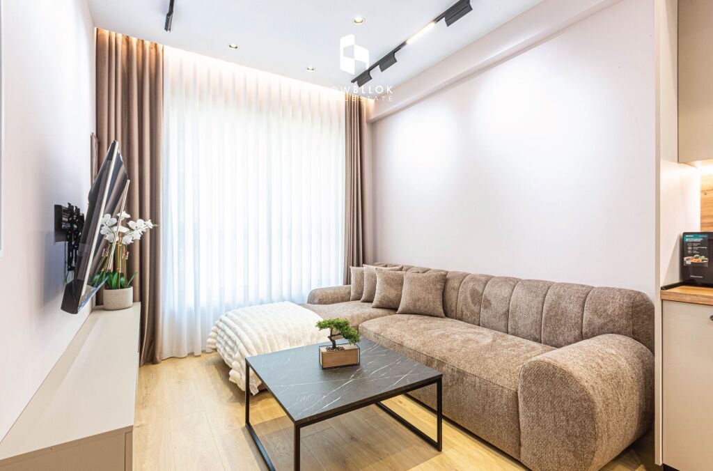 For Rent: 🏡 The Most Luxury 1+1 Apartment in Kadiu Residence - Ali Demi📍 100% Brand New | 50m², 7th Floor (P2026) Everything Brand New | 45,000 Lek/Month ✨