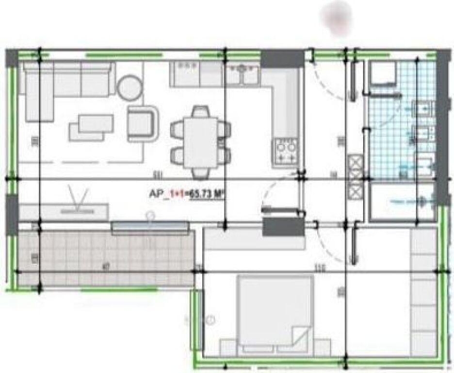 Apartament 1+1 per shitje Paskuqan !