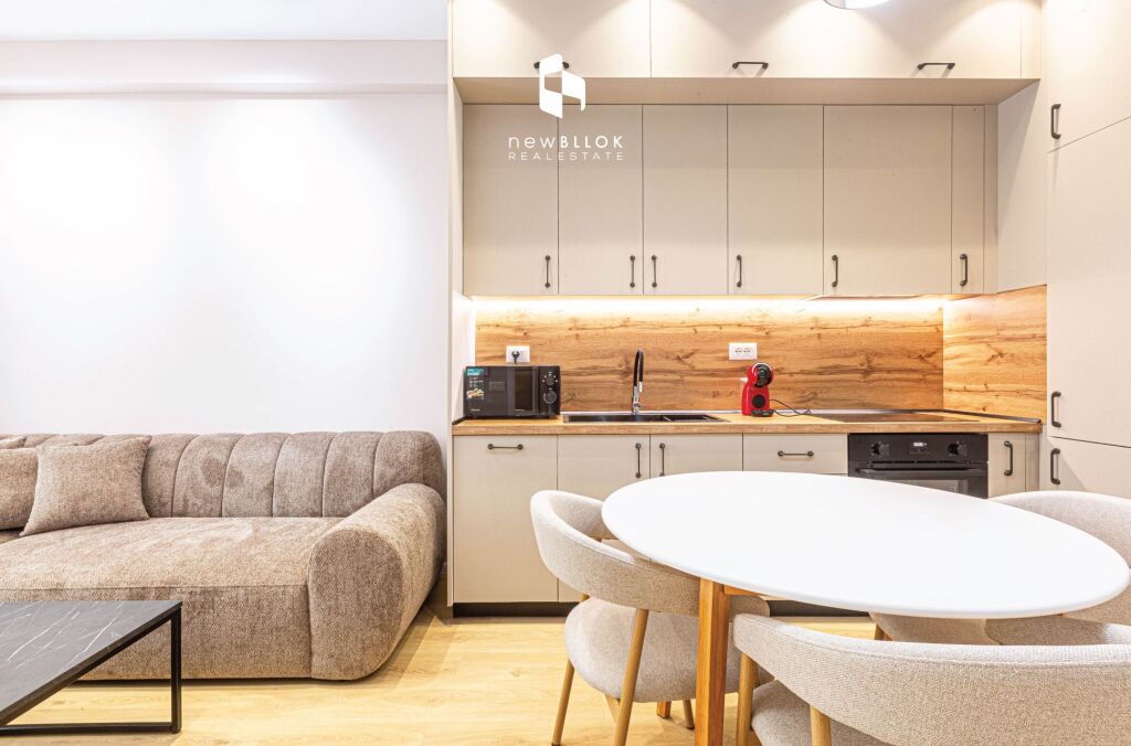 For Rent: 🏡 The Most Luxury 1+1 Apartment in Kadiu Residence - Ali Demi📍 100% Brand New | 50m², 7th Floor (P2026) Everything Brand New | 45,000 Lek/Month ✨