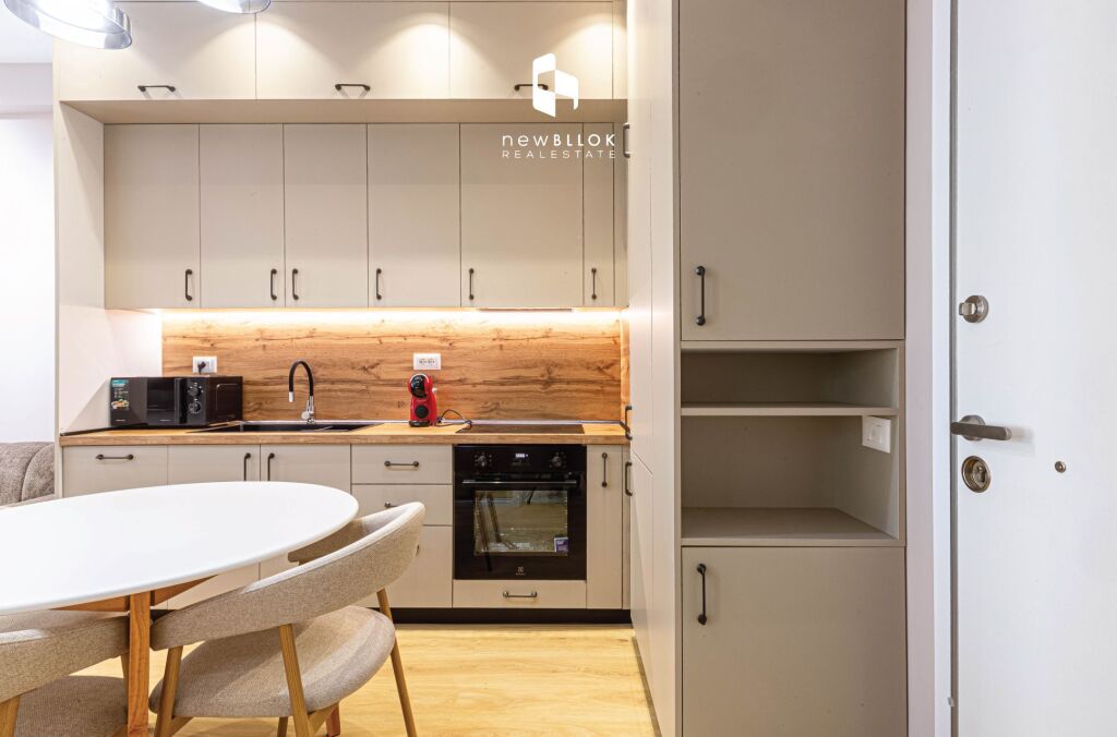 For Rent: 🏡 The Most Luxury 1+1 Apartment in Kadiu Residence - Ali Demi📍 100% Brand New | 50m², 7th Floor (P2026) Everything Brand New | 45,000 Lek/Month ✨