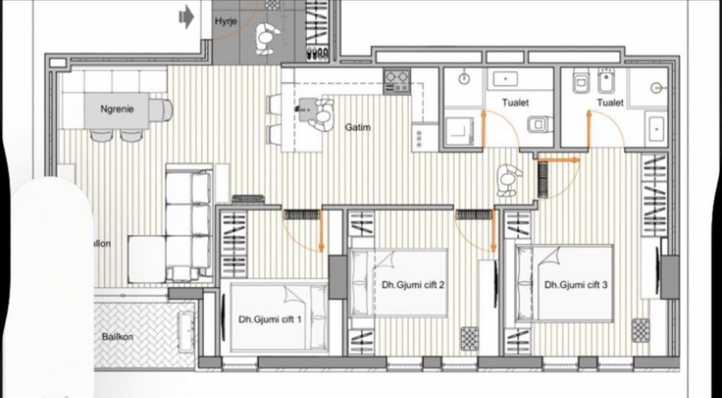 🏢 Univers City – Apartament 3+1 në shitje