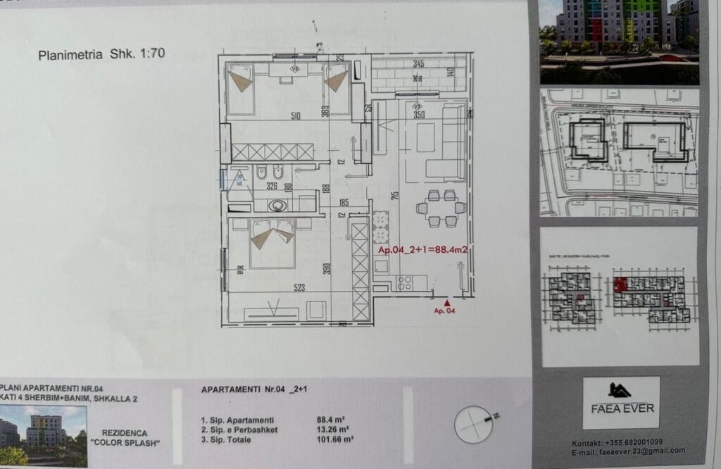 For sale, 2+1 Apartment Color Splash  Paskuqan