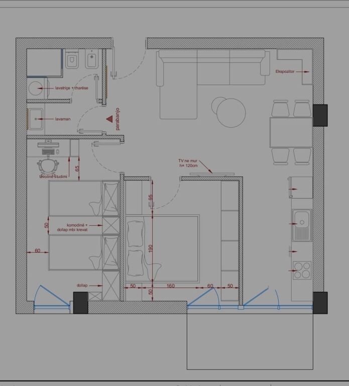 Okazion apartament 2+1 per shitje Ali Demi !