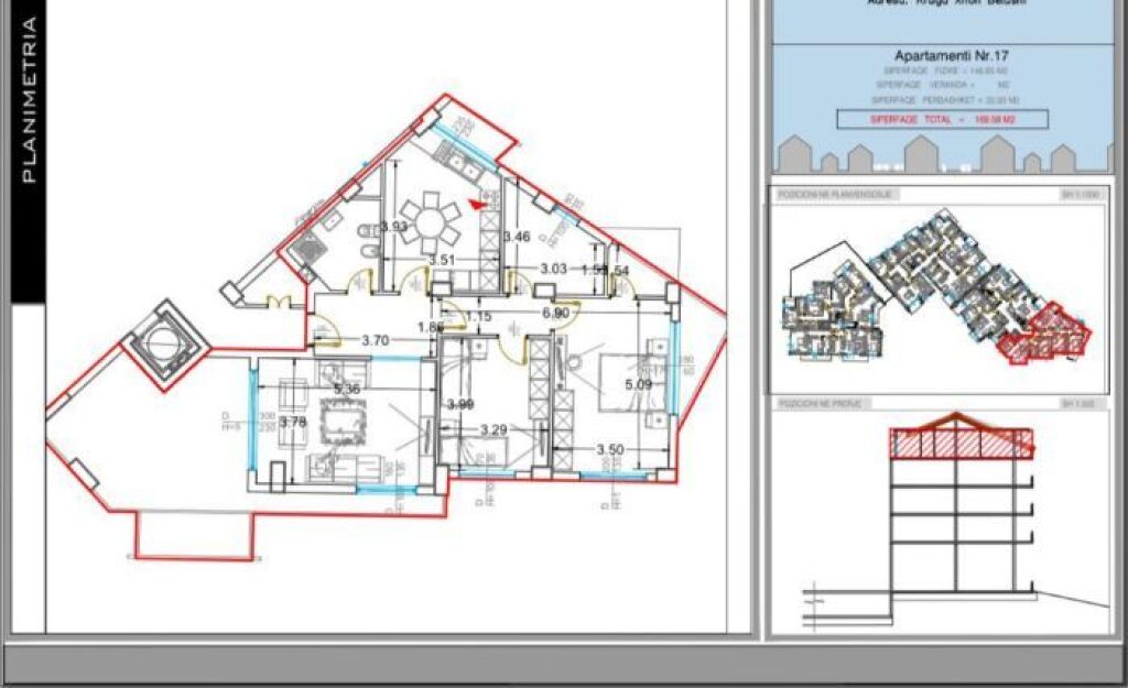 SHes apartament 2+1+2+depo ne fresk