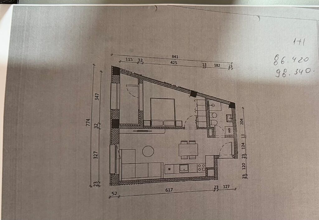 Sale | Apartament 1 + 1 | Rezidenca Kadiu | 98300 €