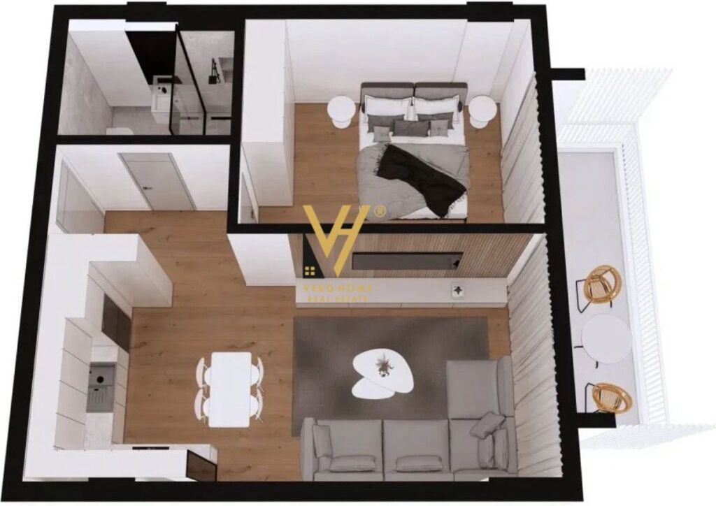 FOR SALE APARTMENT 1+1+BLK AT VIKTORI RESIDENCE, QERRET 110,000 EURO