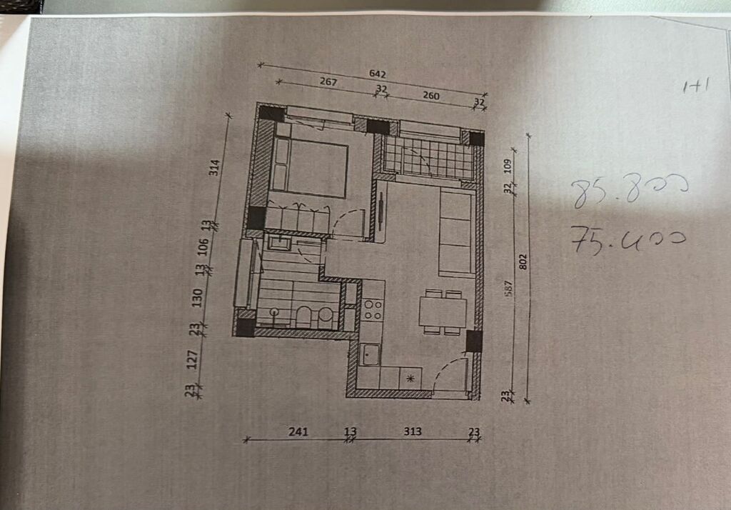 Sale | Apartament 1 + 1 | Rezidenca Kadiu| 85800 €