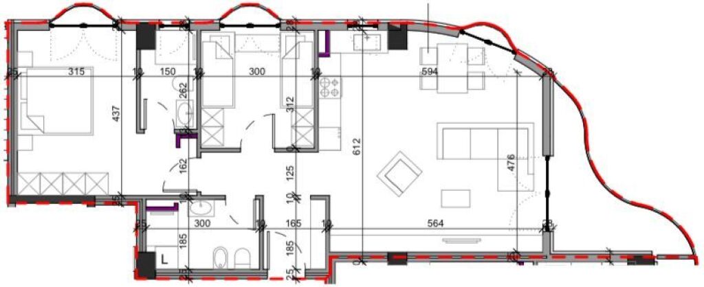 Shitet Apartamenti 2+1 , Paskuqan ( Aluna Kompleks ) ( pallati faze fillestare faze Grope)  1200 euro per m2