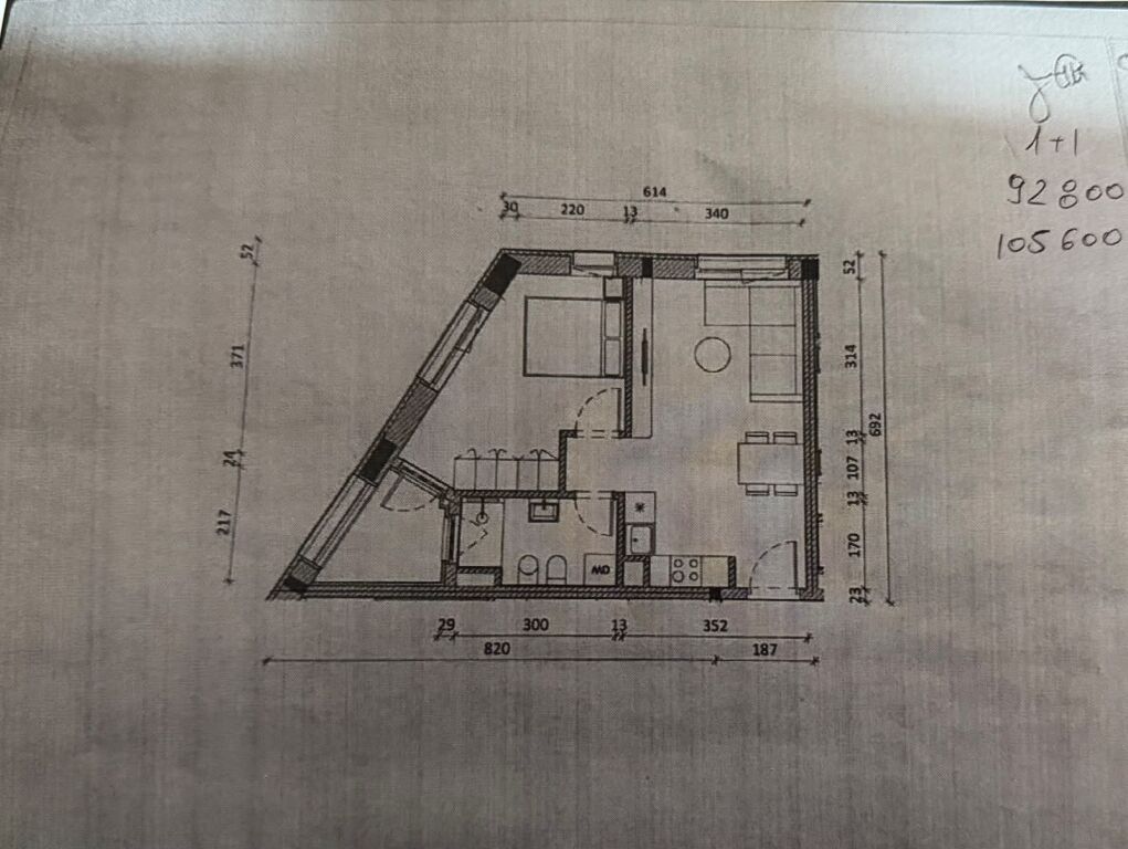 Shitje | Apartament 1 + 1 | Rezidenca Kadiu | 105600 €