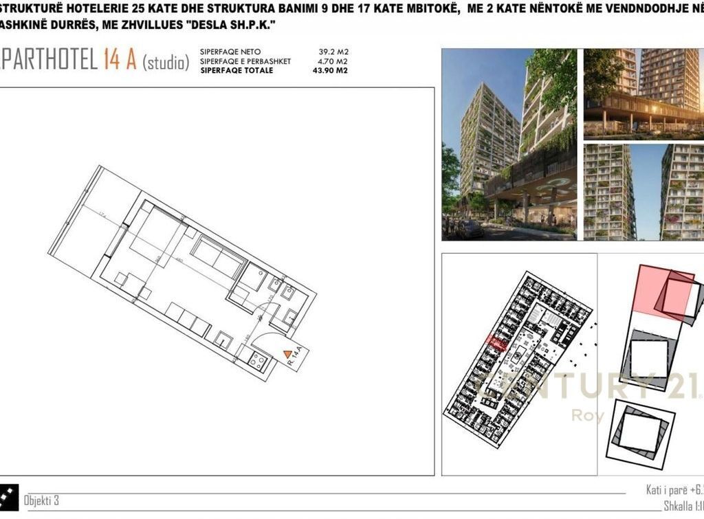STUDIO PER SHITJE TEK "DESLA TOWER", PLAZH, DURRES!
