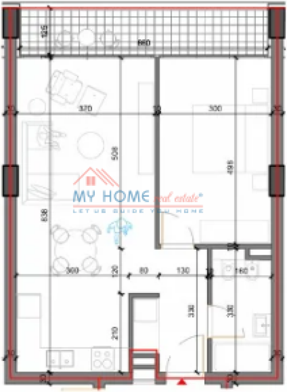 Apartament 1+1 ne Shitje Shkoze ne Tirane