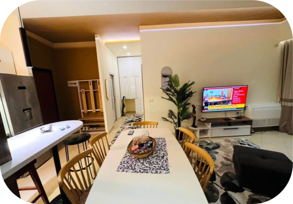 FOR RENT 1+1 + PARKING SPACE 📍 Near Kodrës së Diellit – Bill Klinton Street